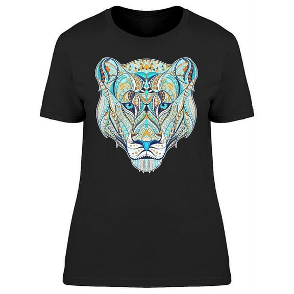 Patterned Head Lioness T-Shirt Women -Image by Shutterstock, Female Small