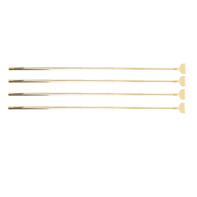 Extendable Back Scratcher, Stainless Steel Back Scratcher Portable 4PCS For Massage