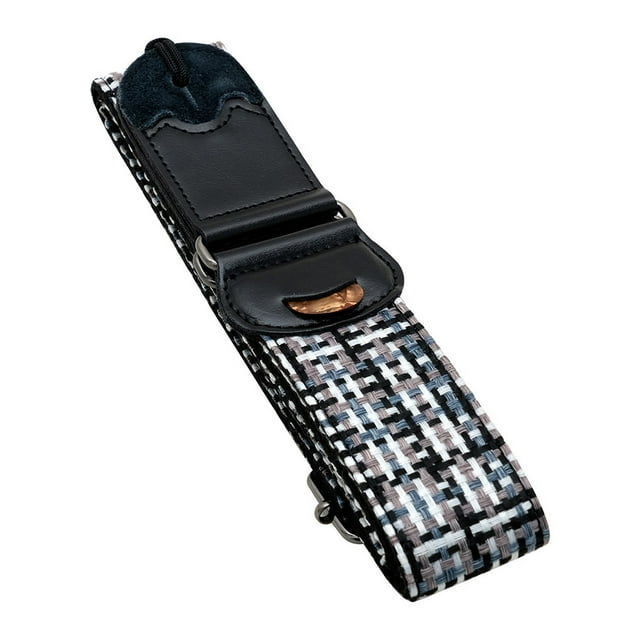Eigraketly Correa de guitarra eléctrica, accesorios musicales, longitud del cinturón de hombro, multicolor, cómodo, piezas de repuesto para Accesorios para instrumentos musicales Patrón de cadrícula