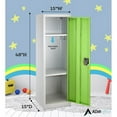 thumbnail image 4 of AdirOffice Casier Simple en Acier 48 Po. H x 15 Po. L Vert 2 Pack, 4 of 9