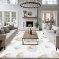 thumbnail image 3 of White Conch Coastal Area Rugs 5'x7', Washable Small Throw Rugs for Laundry Room Playroom, Nautical Summer Beach Ocean Sea Indoor Outdoor Rug Non-Slip Low Pile Carpet Runner Reversible Floor Mats, 3 of 8
