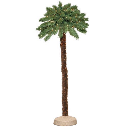 Holiday Time 6' PreLit Artificial Palm Tree, 150 Clear Lights