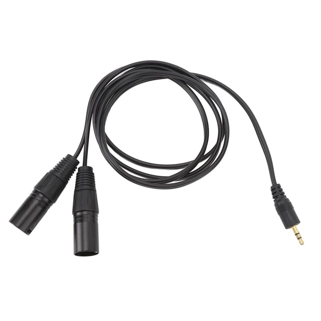 Cable macho macho de 3,5 mm A dual xlr, cable de micrófono macho dual xlr dateje de cobre puro 1.5m sonido de hifi de pvc para altavoces