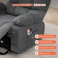 thumbnail image 6 of JONPONY Power Lift Recliner Chair Recliners for Elderly with Heat and Massage Recliner Chair for Living Room with Infinite Position and Side Pocket,USB Charge Port,Gray, 6 of 11
