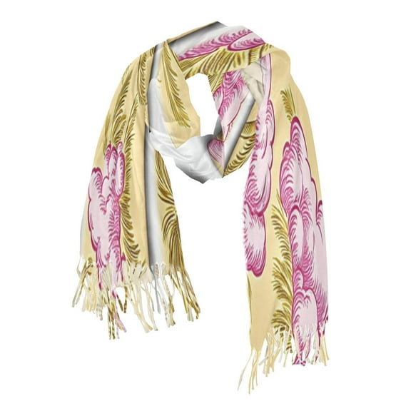Splicing Palm Trees Soft Stylish Scarf 86.6''x30.7'' Lightweight and Warm, Breathable