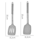 thumbnail image 2 of Juego de utensilios de cocina de 2 piezas, utensilios de cocina resistentes al calor, mango de acero inoxidable, 2 of 5