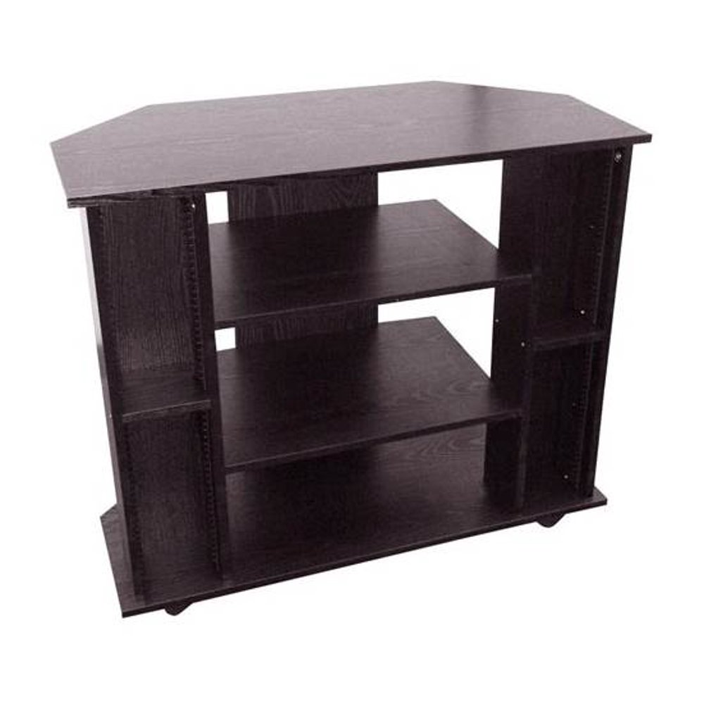 35" x 30" Wooden TV Stand, Black finish