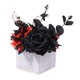 thumbnail image 2 of Flores artificiales de Halloween Arreglo floral en caja de madera Gótico Artificial Naranja oscuro, 2 of 9