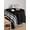 Black White, variant on Grey Striped Table Cloth, Luxurious White Stripes Modern Abstract Art Waterproof Tablecloth for Rectangle Tables, Reusable Washable Fabric Table Cover for Restaurant Kitchen Dining Tables 54"x108"