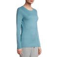 thumbnail image 2 of Time and Tru Women's Long Sleeve Rib T-Shirt, 2 of 7