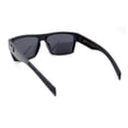 thumbnail image 3 of Locs Patriotic USA Flag Print Arm Flat Top Manly Sunglasses Matte Black B/W Flag, 3 of 4