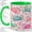 Green, variant on Colorful Crab Accent Mug, 11oz Ceramic Coffee Cup for Beach Lovers