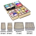 thumbnail image 5 of Underwear Drawer Organizer, Drawer Divider, Foldable Closet Storage Boxes Dresser Drawer Organizers for Underwear, Socks, Clothes, Stockings, Scarves, Ties and Bras Underwear Organizer Dividers, 5 of 6
