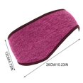thumbnail image 2 of Cache-oreilles d'Hiver Bandeaux de Protection pour Extérieur Cache-Oreilles de Sport Chauds pour Course Cyclisme Rouge Vin, 2 of 9