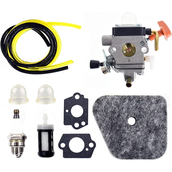 Carburetor Replacement for Stihl FS90 FS100 FS110 FS87 HT100 HT101 KM90 KM100 Trimmer Replacement for C1Q-S131C for a FS90 4 Cycle Trimmer with Primer Bulbs & Spark Plug