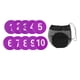 thumbnail image 1 of 10 marcadores numerados para el suelo, tapetes de entrenamiento de habilidades, velocidad, agilidad, gimnasio, práctica de suelo, marcadores de disco Púrpura, 1 of 8