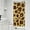 Yellow and Brown-1, variant on Yellow and Brown Of Leopard Print Shower Curtain 36"x72" ,Bathroom Decorative Shower Curtains Set with 12 Hooks,Modern Waterproof Washable Shower Curtain
