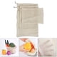 thumbnail image 5 of Bolsas reutilizables de algodón para verduras, bolsas para almacenar alimentos, bolsas para frutas y verduras. Hebilla de plata 3pcs, 5 of 9
