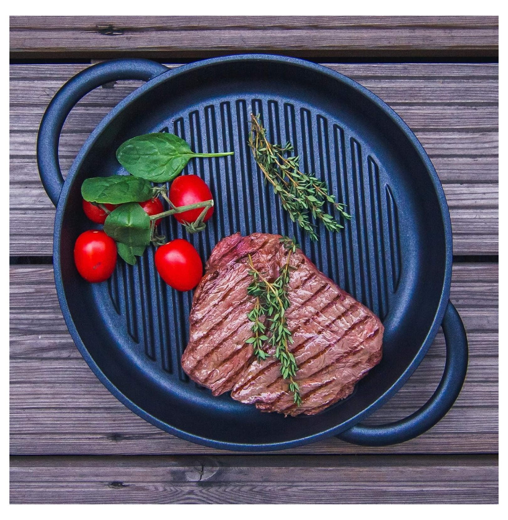The Whatever Pan Cast Aluminum Griddle Pan for Stove Top - Lighter than Cast Iron Skillet Pancake Griddle with Lid - Nonstick Stove Top Grill Pan (11.8")