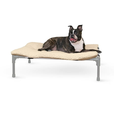 UPC: 0655199016983 | K&H Pet Products Original Pet Cot Pad (Cot Sold Separately) Tan Medium 25 X 32 Inches
