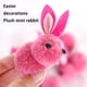 thumbnail image 2 of Injueey Mini de 5 uds., decoración de Pascua, figuritas de conejos de peluche, colgante de animales, accesorio hecho a mano, Kits de decoración para fiestas Azul, 2 of 6