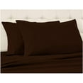 thumbnail image 5 of Luxury Bed Sheets Set - 800 Thread Count 100% Egyptian Cotton Sheets - 4 Piece Sheet Set Fits Mattress Upto 24 Inch Deep Pocket Sateen Weave for Soft Fitted Sheet - Chocolate Solid Queen Size, 5 of 7