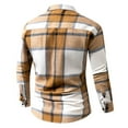 thumbnail image 3 of Men’s Classic Plaid Shirts Long Sleeve Slim Fit Turndown Collar Blouse Shirt Plaid Western Shirts, 3 of 3