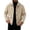 Beige, variant on Turilly Men's Collared Shacket Snap Button Jacket Flap Pockets Casual Lightweight Overshirt for Fall Winter Daily
