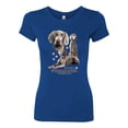 thumbnail image 2 of If It's Not a Weimaraner It's Just a Dog Gift | Womens Dog Lover Slim Fit Junior Tee, Royal, X-Large, 2 of 3