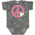 thumbnail image 3 of Inktastic Peace Sign Cute Daisy Flowers Girls Baby Bodysuit, 3 of 5