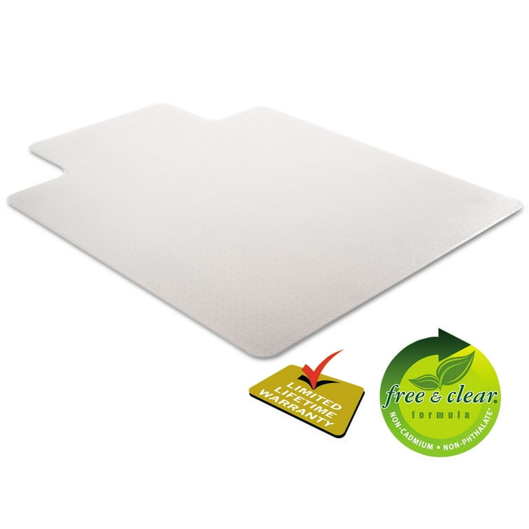 DuraMat Moderate Use Chair Mat, Low Pile Carpet, Flat, 36 x 48, Lipped, Clear DuraMat Moderate Use Chair Mat, Low Pile Carpet, Flat, 36 x 48, Lipped, Clear