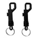 thumbnail image 2 of Gancho de Giratorio de Plástico Negro Duradero de 2 Piezas con para Libre, Bolsa, Correa, Llavero, 2 of 7