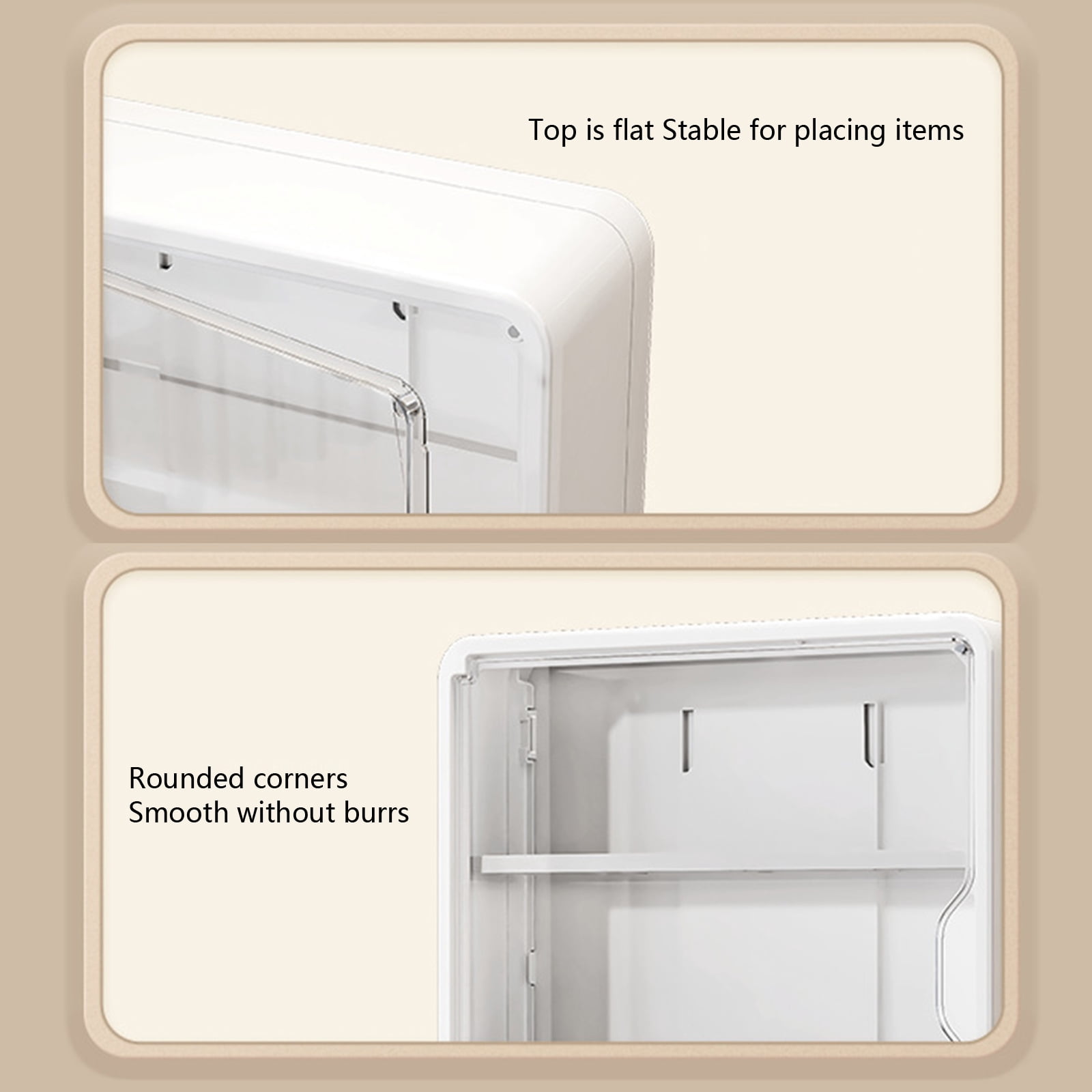 Easy Install Wall Mounted Organiser Multi Layer Shelf For Bathroom Bedroom Space Saving Storage Rack for Cosmetics