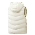 thumbnail image 3 of LEKWK Puffer Vest Men Sleeveless Zip Up Casual Jacket with Hood Lightweight Fall Winter Warm Outerwear for Golf Running Outdoor Ski Snow, 3 of 8