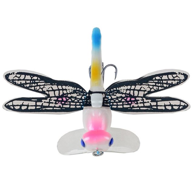 2uds. Señuelo de pesca 6g 7,5 cm duro antiviento Topwater Dragonfly con anzuelo (2)