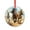 Pattern-3, variant on Home of Free Because of The Brave Glass Christmas Ornament Patriotic Decorations Glass Round Christmas Ornament Unique Gift Idea
