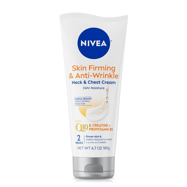 Crema Nivea, reafirmante, antiarrugas, cuello y pecho, 200 ml