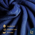 thumbnail image 2 of Cobija King, Frazada Ultra Suave, 100% Microfibra de Poliéster Premium (Azul Rey) Laila Comfort., 2 of 8