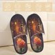 thumbnail image 2 of Balery Butterfly Sitting on a Flower Pantuflas de Casa de Felpa Silenciosas con Diseño Estampado, Zapatillas Cómodas Antideslizantes de Algodón para Interior-Large, 2 of 8