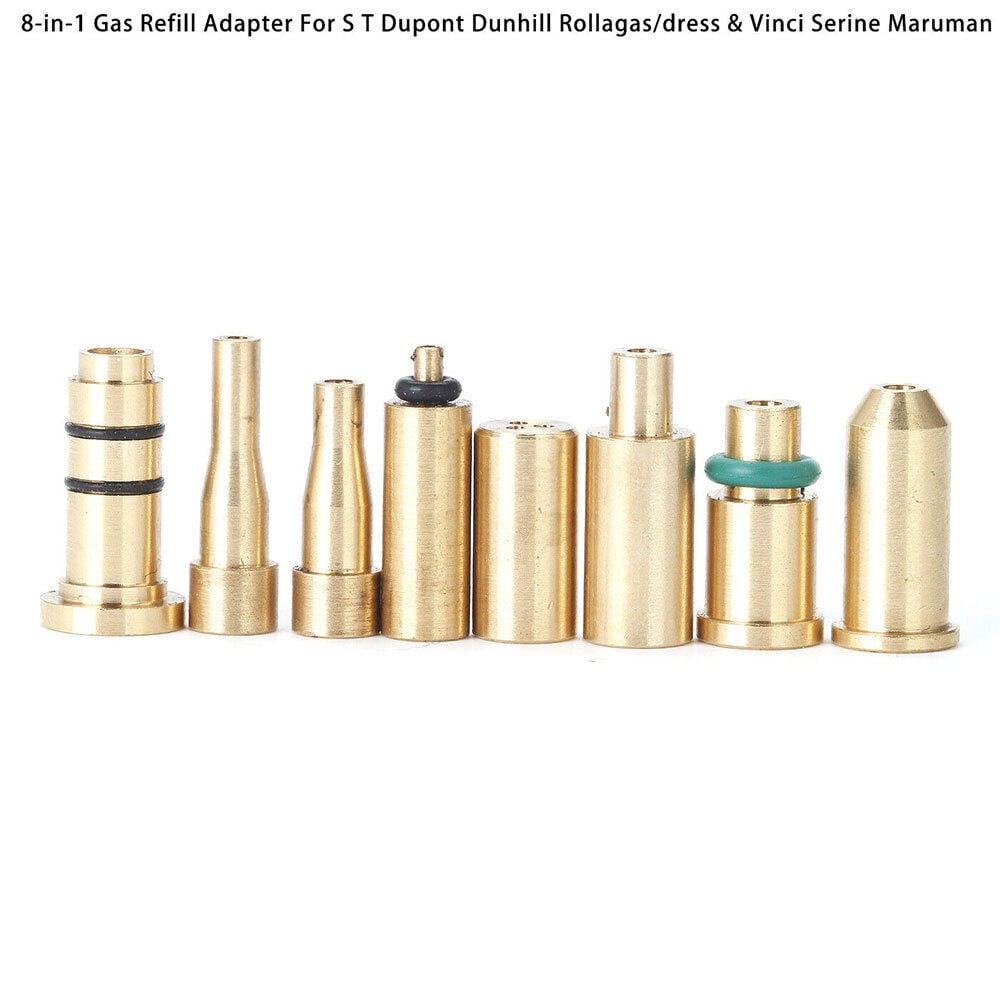 8PCS For S T Dupont Dun hill French CELINE Vensi BQ Lighter Butane Gas Adapter