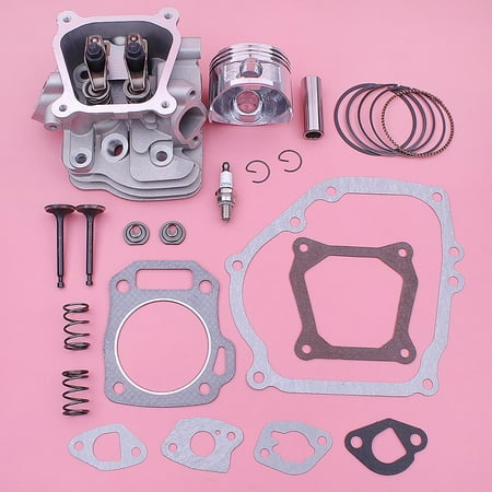 

Cylinder Head Gasket Piston Kit For Honda GX160 6.5HP Engine 14721-ZF1-000 14711-ZF1-000 w Intake Exhaust Valve Spring Retainer