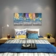thumbnail image 6 of Abstract Canvas Wall Art For Living Room Boho Wall Decor For Bedroom Fashion Wall Decorations For Office Room Wall Paintings Ink Abstract Leaf Wall Pictures Artwork Bathroom Home Decoration 3 Piece, 6 of 6