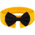 thumbnail image 1 of ORUYROP Handcrafted Adjustable Formal Pet Bowtie Collar Neck Tie for Dogs & Cats (L, Black 1), 1 of 7
