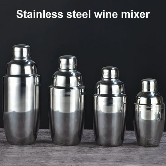 Stainless Steel Cocktail Shaker Drinks Wine Maker Shaker Martini Martini Mixer for Bar Home with Strainer, 550ml