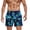 Green, variant on Mens Swim Trunks Printed Loose Fit Beach Hot Spring Quick Dry Lined Breathable Elastic Waist Swim Shorts