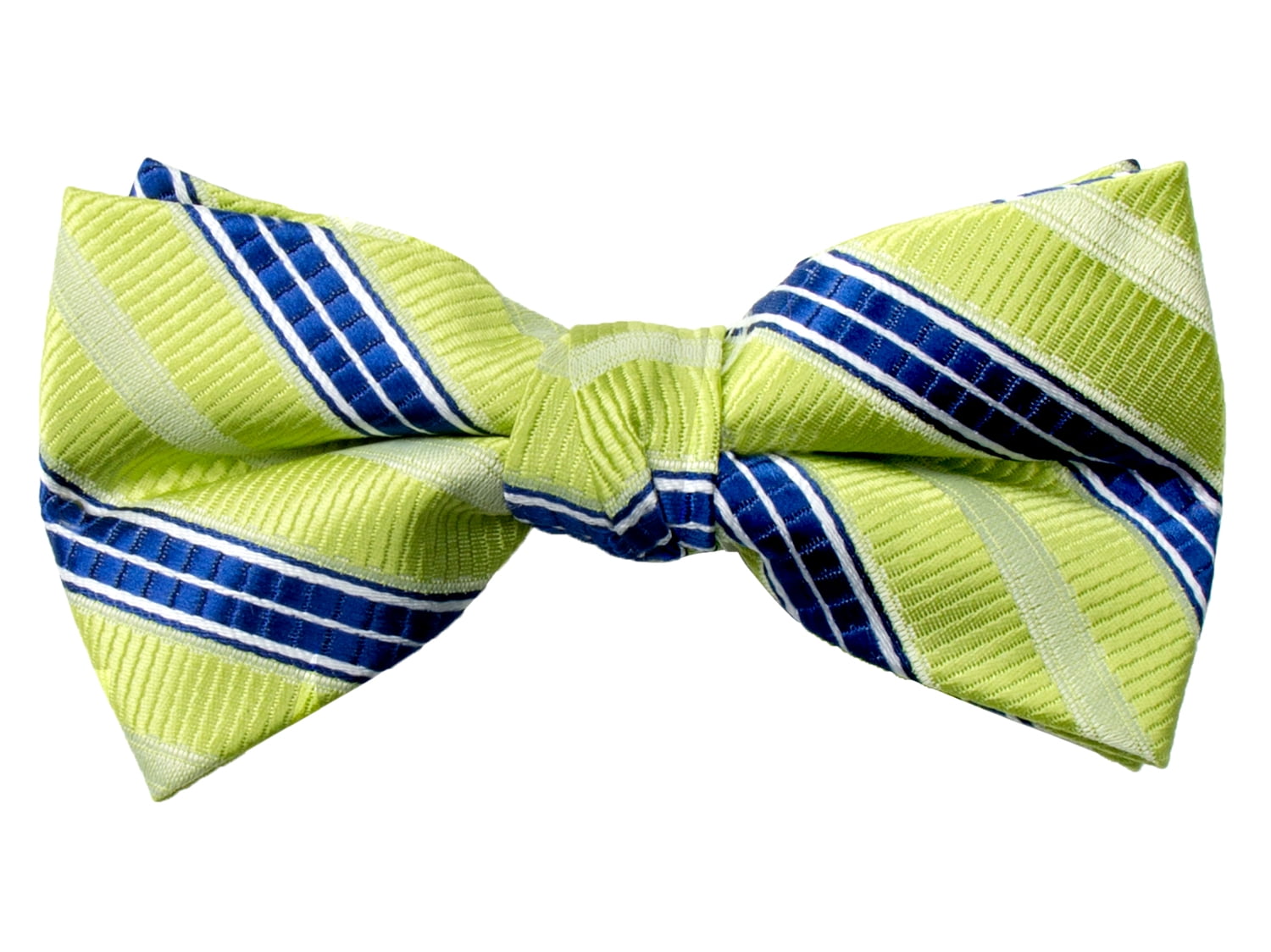 Spring Notion Boys Solid Color Microfiber Pre-Tied Bow Tie 