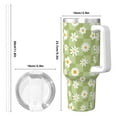 thumbnail image 4 of KLL Daisies Flowers Print 40oz Stainless Steel Insulated Car Cup Coffee Mug with Spillproof Lid - Keep Your Drink Hot or Cold on the Go, 4 of 8