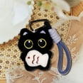 thumbnail image 5 of Black Cat Keychain Plush Bag Charm Cute Kawaii Gifts for Christmas Valentines Day Thanksgiving Accessories, 5 of 6
