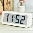 thumbnail image 3 of VIFERR Réveil Exquis Numérique Électronique LCD Musique Table Réveil Pendu Horloge (Blanc), 3 of 7