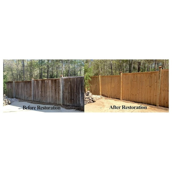 Complete Wood Cleaner & Wood Brightener Kit for Wood Decks, Wood Fences, Wood Siding, and Log Cabins - EFC38 & Citralic Restoration Kit - - Covers up to 750 SQ FT - Easy to Use